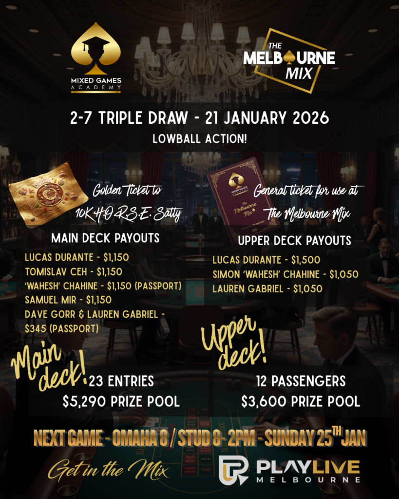 2-7 Triple Draw Results