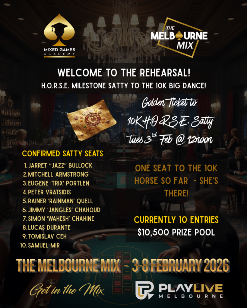 10K H.O.R.S.E.Satty Seats filled