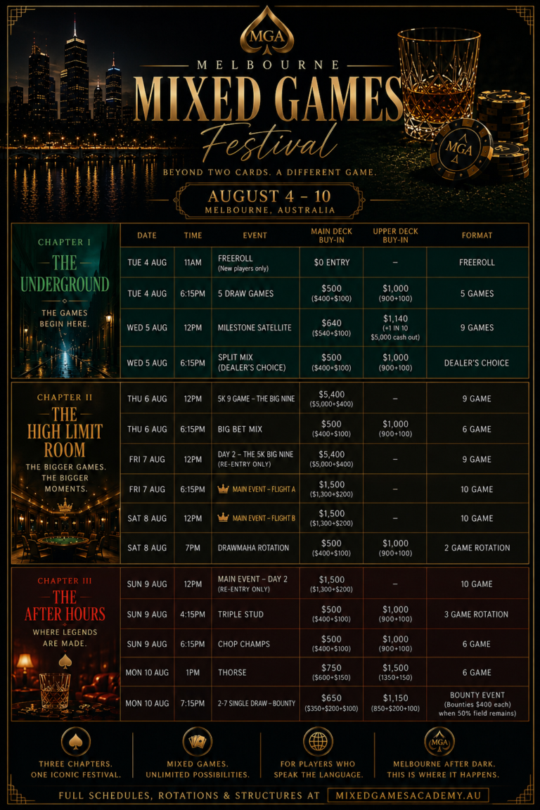 Schedule - Melbourne Mixed Festival